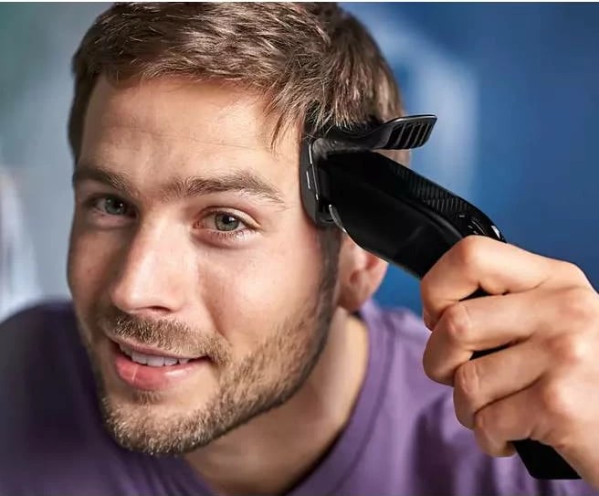 Makinë prerëse flokësh, Philips HC3510/85, 13 rregullime 0.5–23 mm, me kabllo, tehe çeliku + trimer hunde/veshi