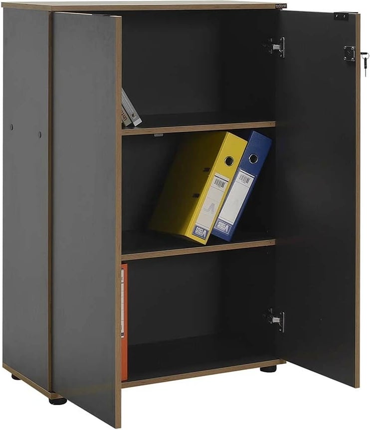 Raft librash Hanah Home, Rkt-332-Ax-1, ngjyrë antracit