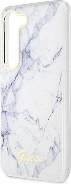 Mbështjellës Guess Marble për Samsung Galaxy S23+ S916, i bardhë, hardcase Mbështjellës Guess Marble për Samsung Galaxy S23+ S916, i bardhë, hardcase