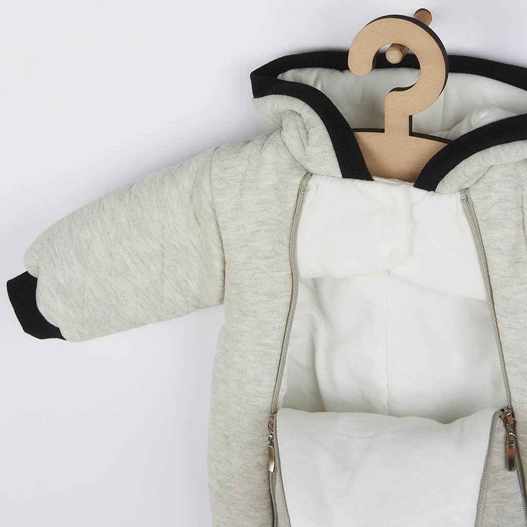 Kombinezon dimri për bebe me kapuç, KOALA, Star Vibes, 62 (3-6m), blu