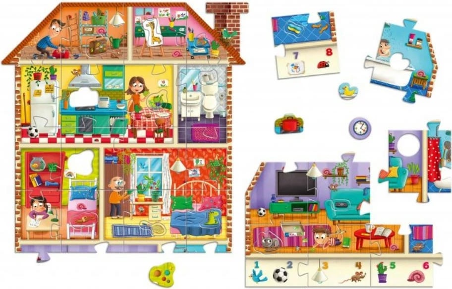 Puzzle Granna My House, 39 pjesë, 60x90cm, për fëmijë