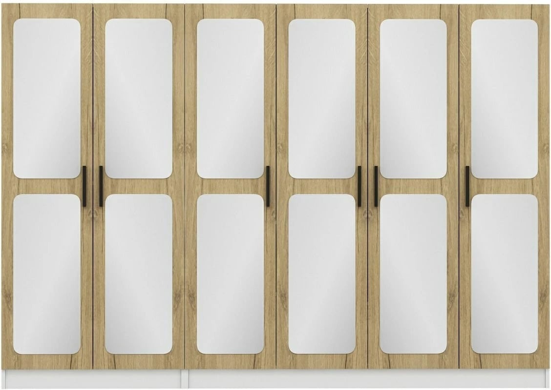 Dollap rrobash Skye Decor, ngjyrë arre, 3873