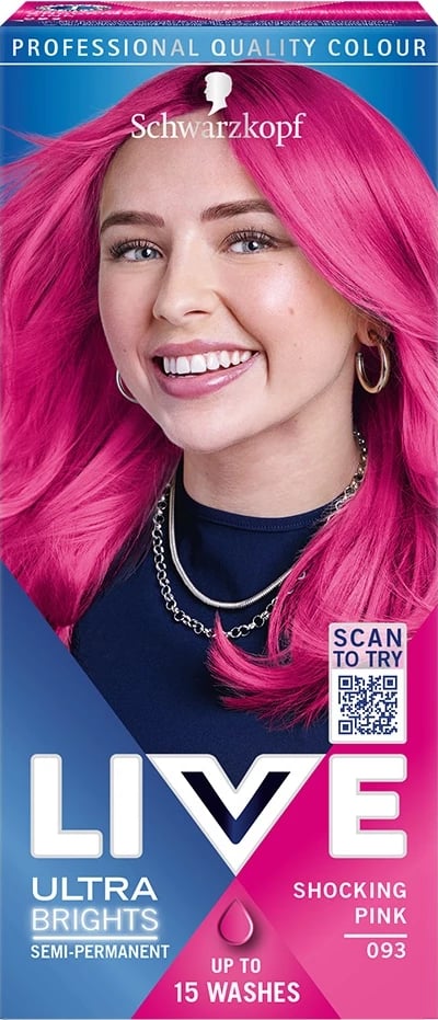 Ngjyrë për flokë për femra Schwarzkopf Live Ultra Brights or Pastel 093 Shocking Pink