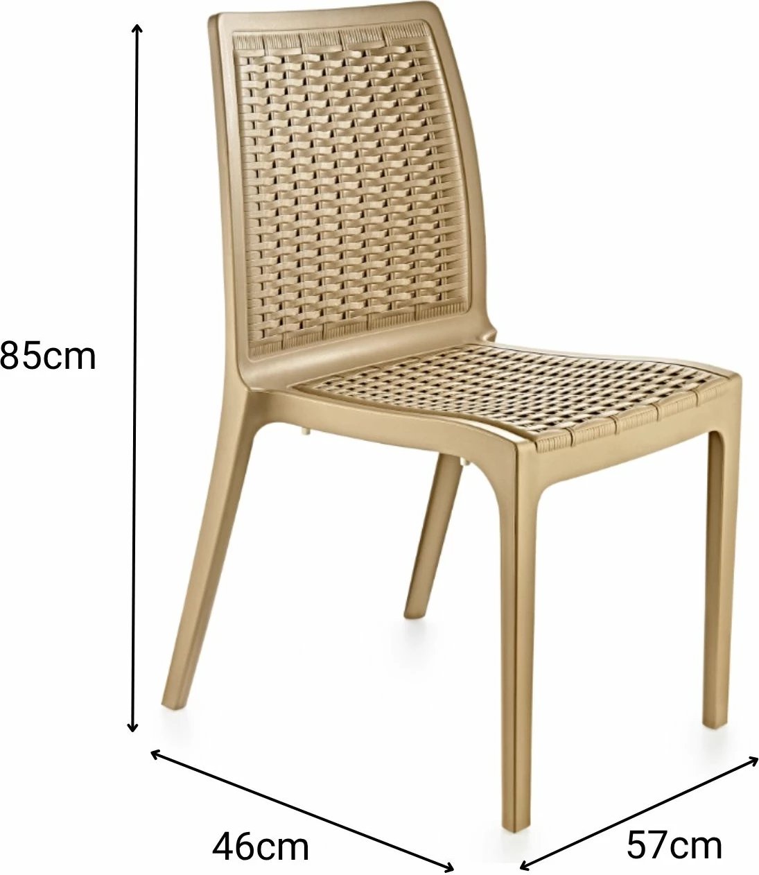 Karrige Skye Decor, ratan, ngjyrë bezhë shkretëtire