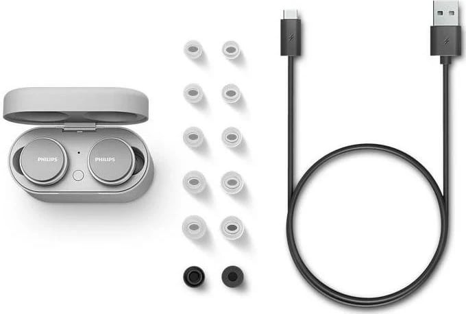 Kufje Philips TAT8506WT/00, True Wireless, ANC, të bardha
