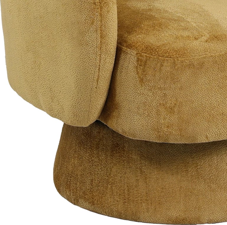 Kreslo rrotulluese, ngjyrë mjaltë, 78x81x77cm