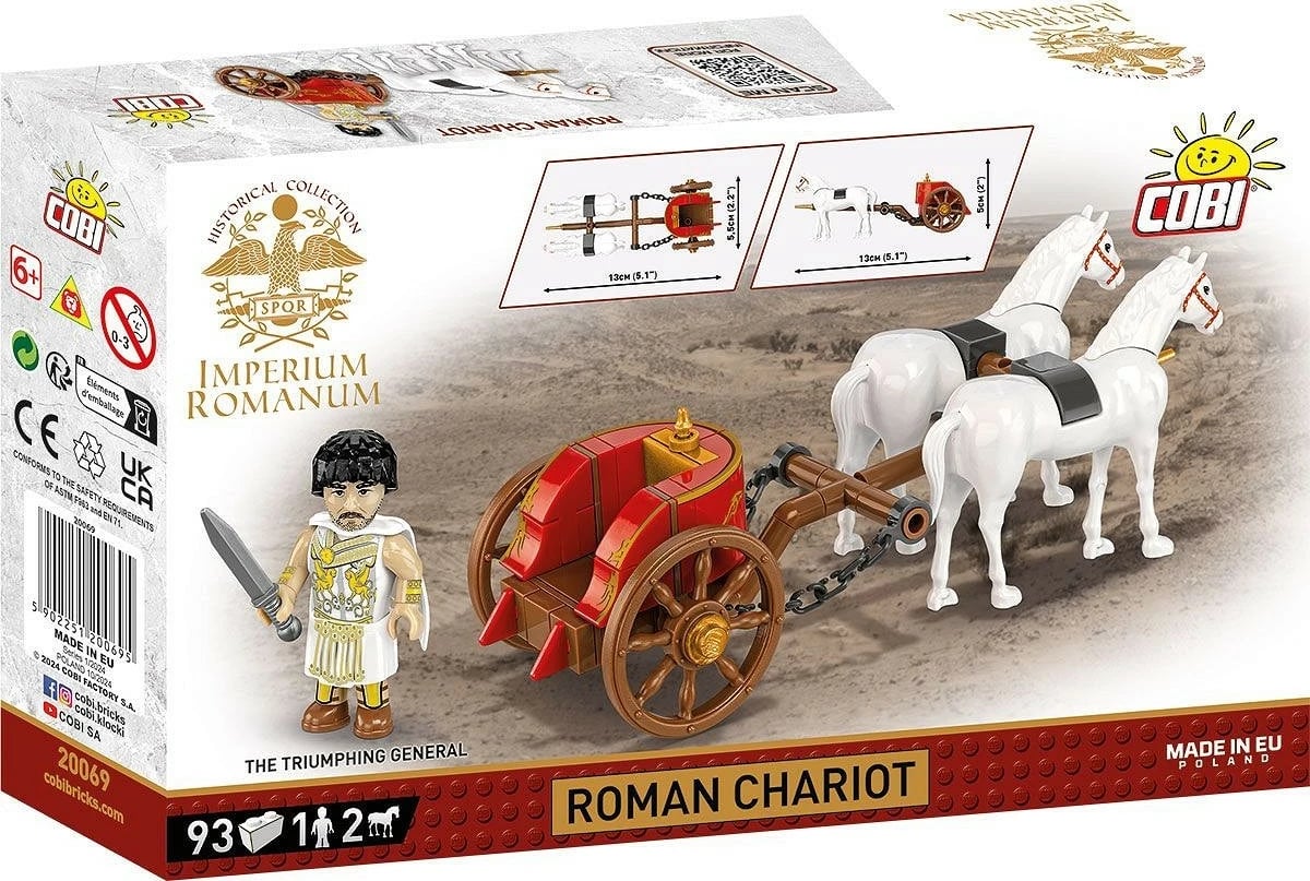 Set blloqesh Cobi Klocki Imperium Romanum Chariot, 93 pjesë, plastikë