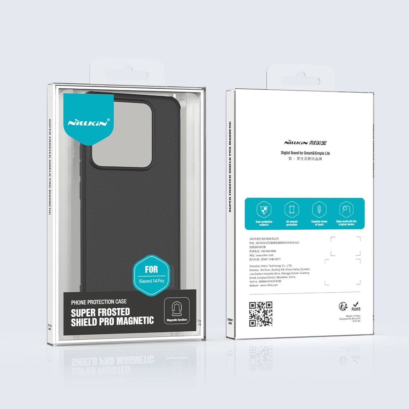 Mbështjellës Nillkin Super Frosted Shield Pro Magnetic për Xiaomi 14 Pro, i zi Mbështjellës Nillkin Super Frosted Shield Pro Magnetic për Xiaomi 14 Pro, i zi