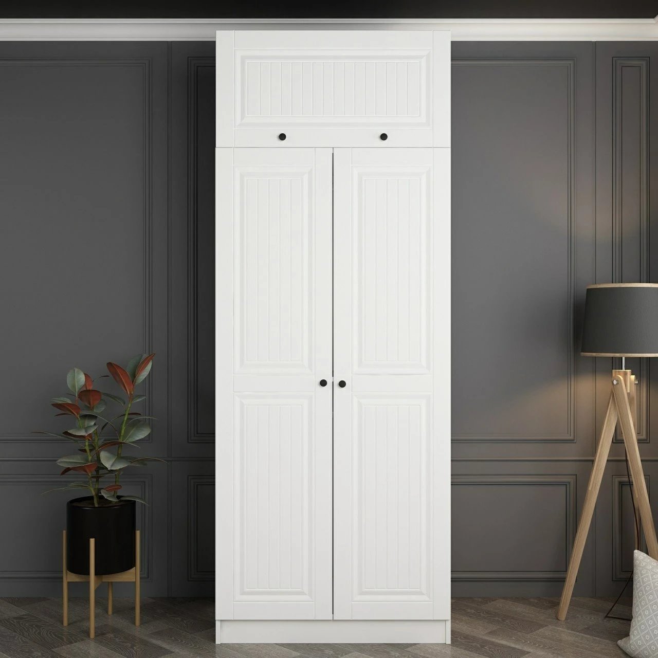 Dollap Skye Decor, ngjyrë e bardhë, 2236