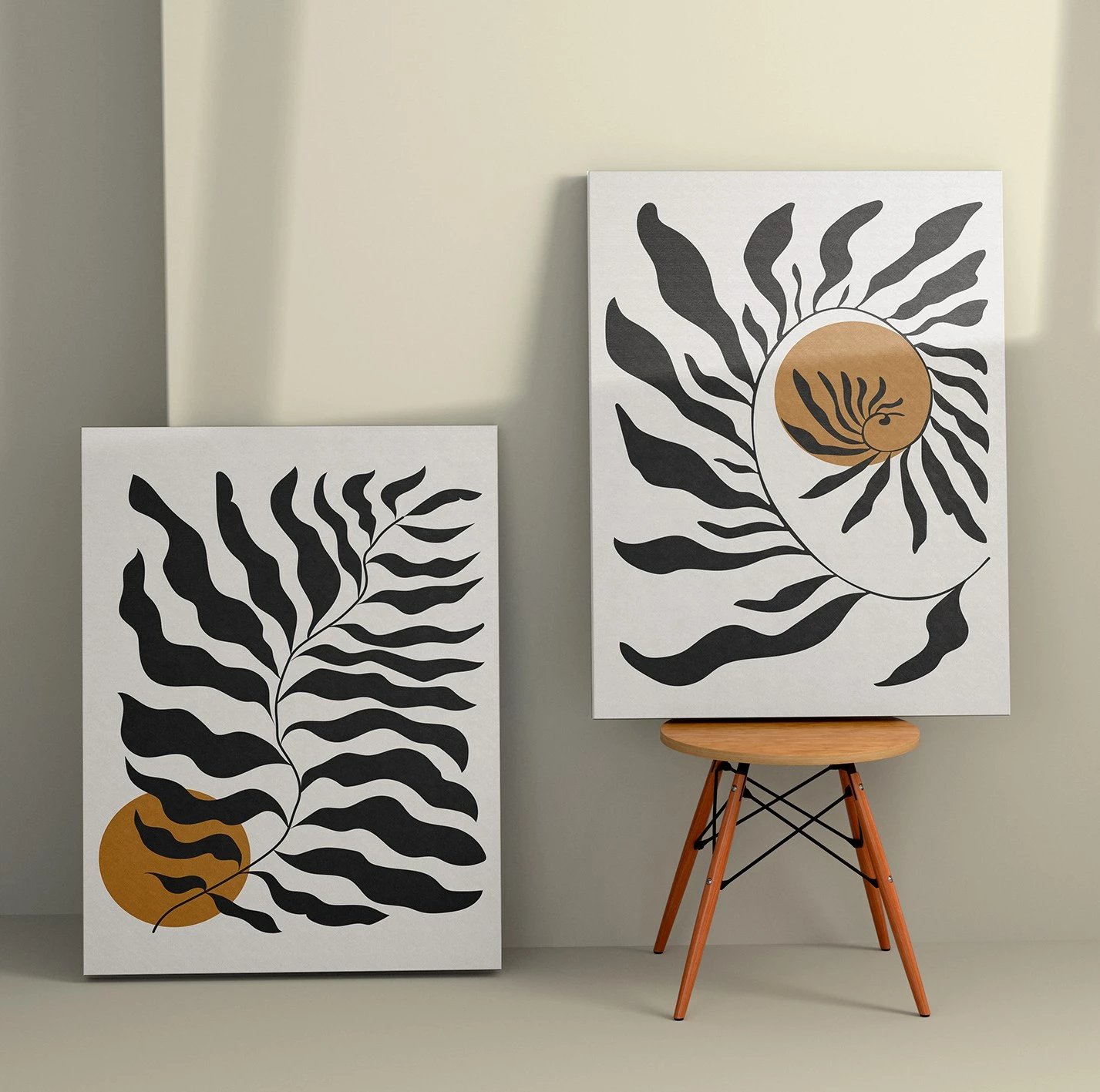 Pikturë dekorative në kanavacë (2 copë), Wallity, 2KNV4369, 70x100cm