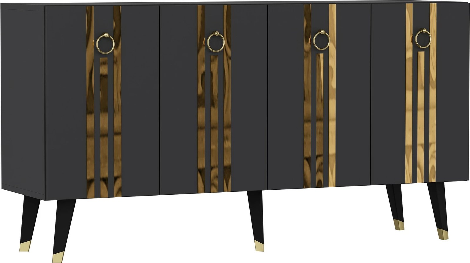 Konsolë Hanah Home, Isil, antracit dhe ari