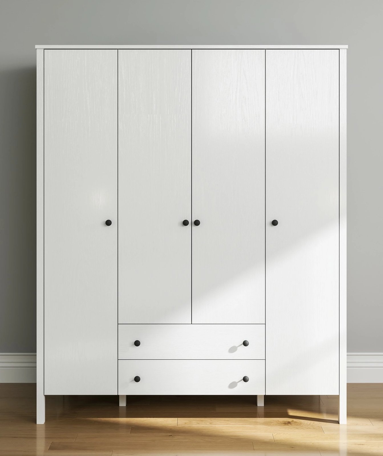 Dollap Hanah Home, FRN-20013, ngjyrë druri dhe e bardhë