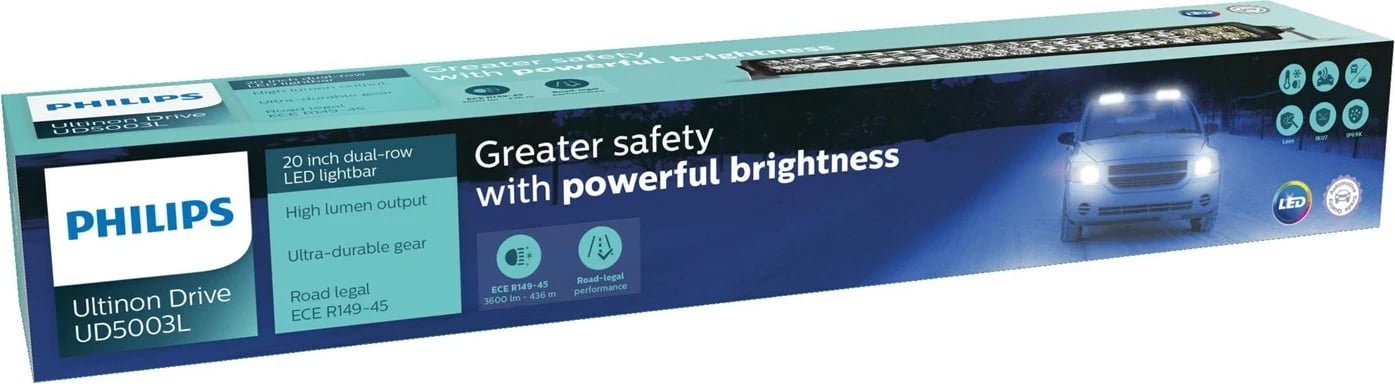 Dritë LED për vetura Philips Ultinon Drive 5003L, 20 inç