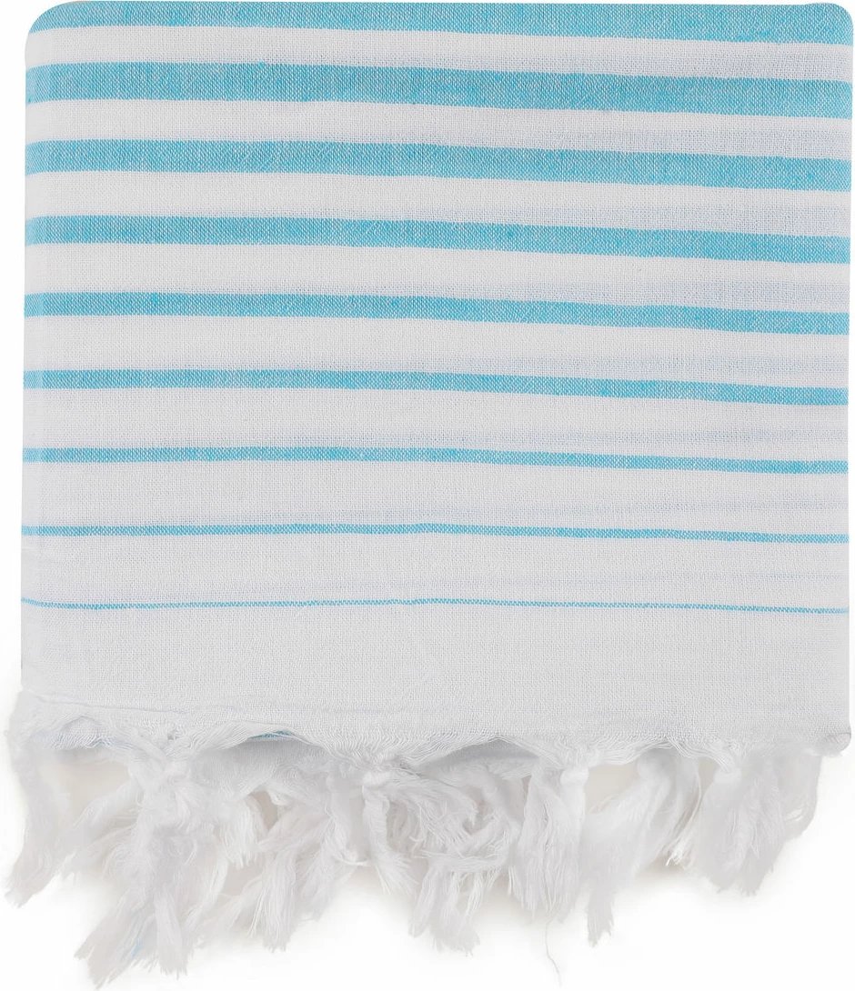 Peshqir plazhi Fouta, ngjyrë turquoise, Mijolnir, Golge