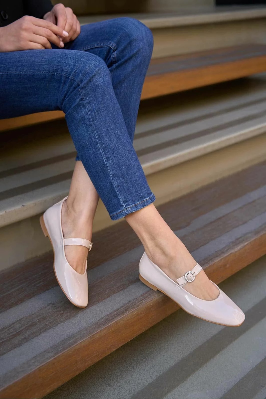 Balerina për gra Babette, krem, MK1340024YFT10-01