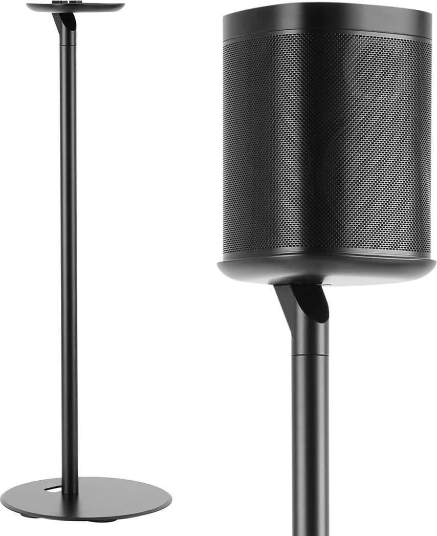 Mbajtës dyshemeje Maclean MC-841 për Sonos One dhe Sonos Play, ngjyrë e zezë