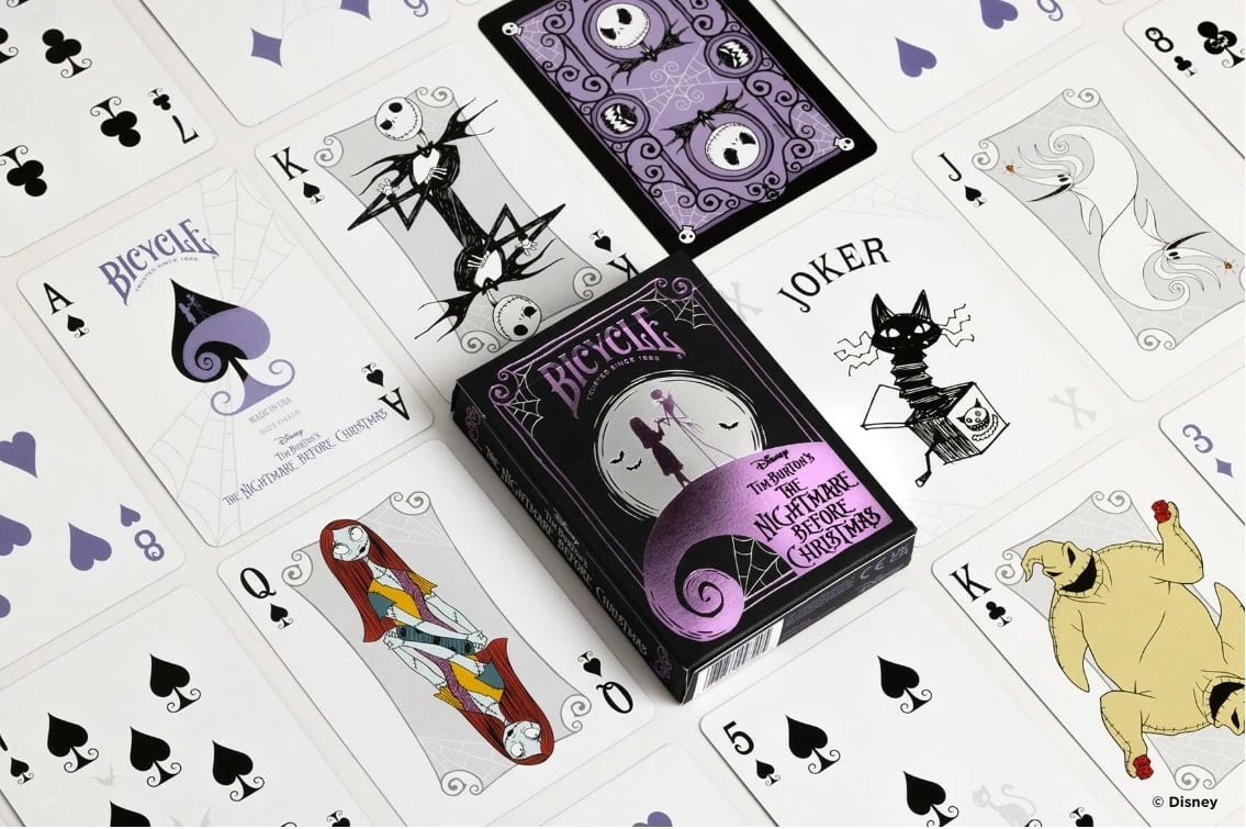 Letra loje Bicycle Nightmare Before Christmas, Disney, 97205, të zeza/vjollcë
