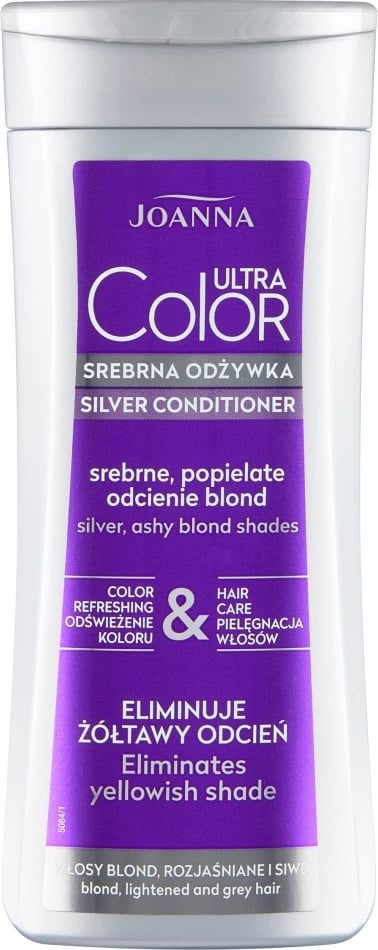 Kondicioner për flokë Joanna Ultra Color Silver Hair Conditioner Silver Ash Blonde Shades për femra 200g Silver Ash Blonde Shades