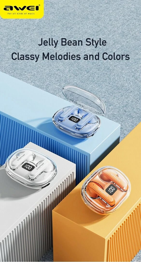 Kufje Me Bluetooth AWEI T86 ENC (Bardhë)