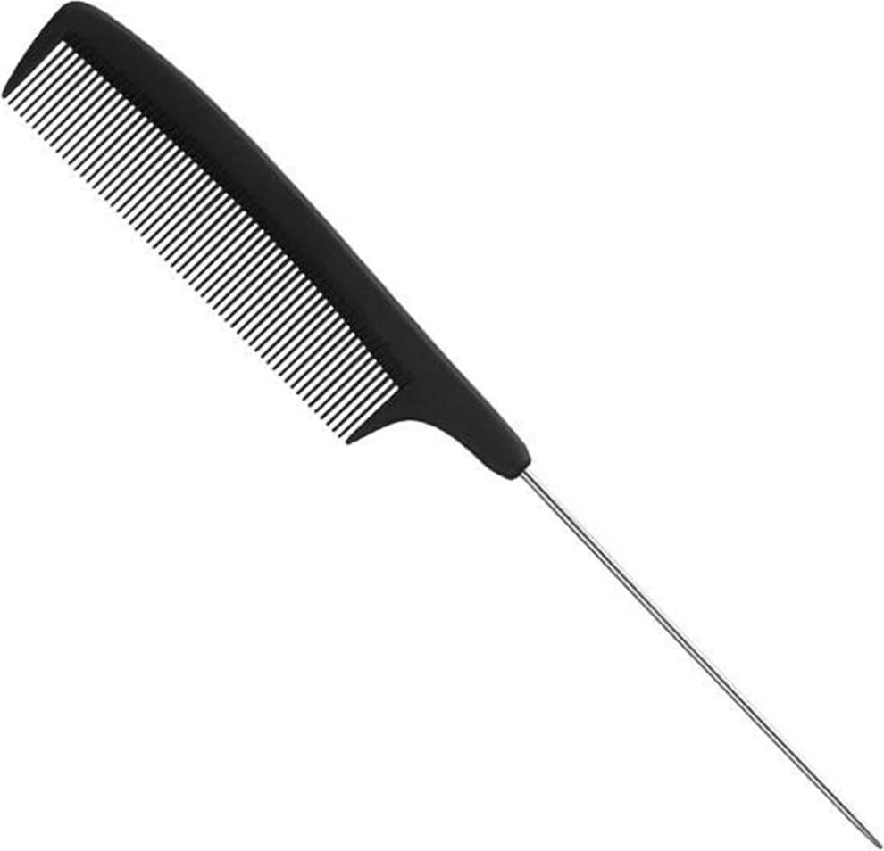Krehër profesional me bisht metalik Eurostil 223mm, 1 copë, i zi