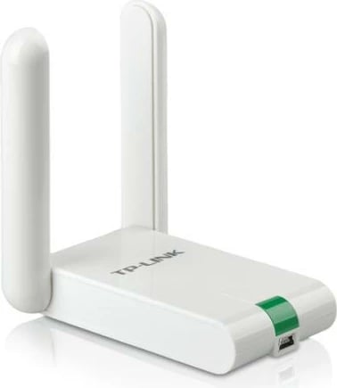 Adapter Wi‑Fi USB, TP-Link TL-WN822N, 300 Mbit/s, dy antena High‑Gain, me kabllo zgjatëse 1.5 m, e bardhë