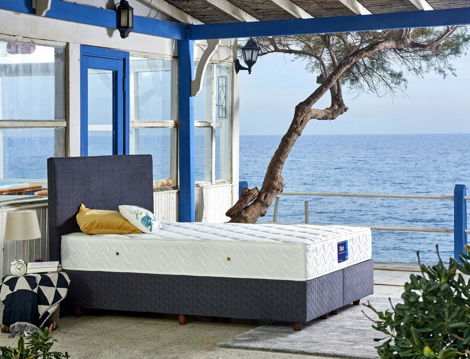 Dyshek Skye Decor, blu, 120x200 cm, fortësi luksoze, njësh