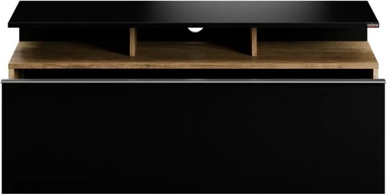 Komodë TV Hanah Home, Tvc-529-Te-1, ngjyrë e zezë dhe arre, 117x48x40 cm