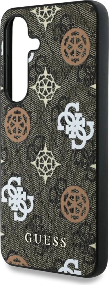 Mbështjellës Guess 4G Printed Colored Peony Pattern MagSafe për Samsung Galaxy S25, Kafe Mbështjellës Guess 4G Printed Colored Peony Pattern MagSafe për Samsung Galaxy S25, Kafe