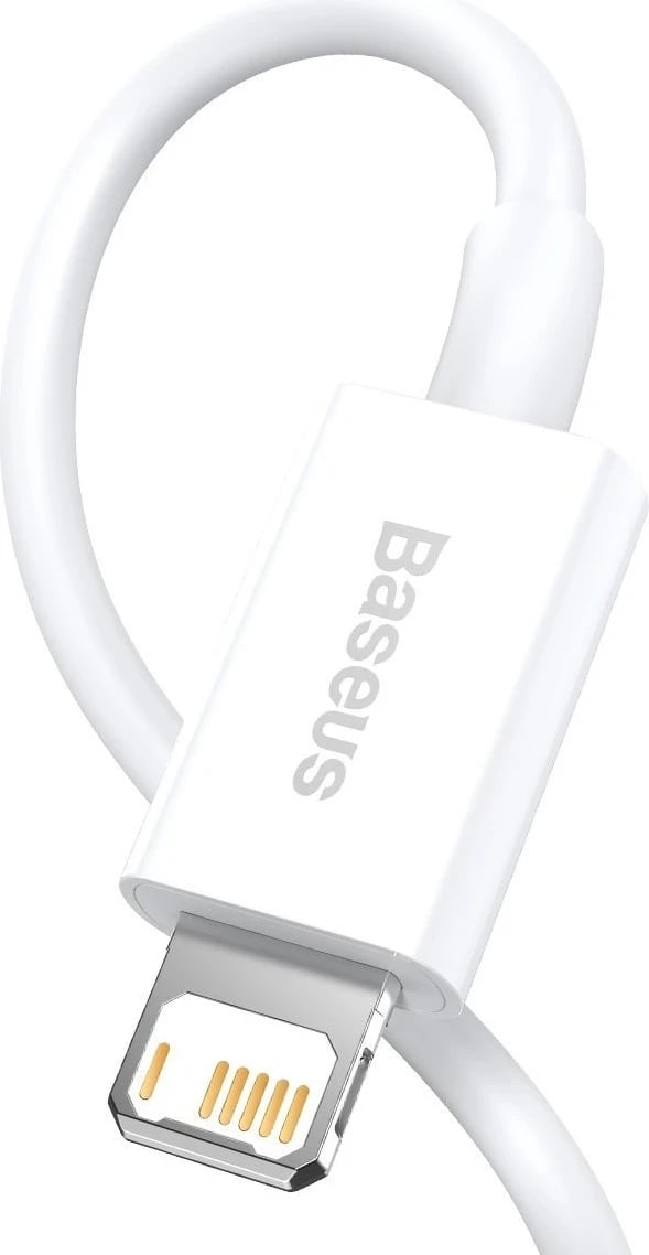 Kabllo USB për serinë Lightning Baseus Superior, 2.4A, 1m (e bardhë)