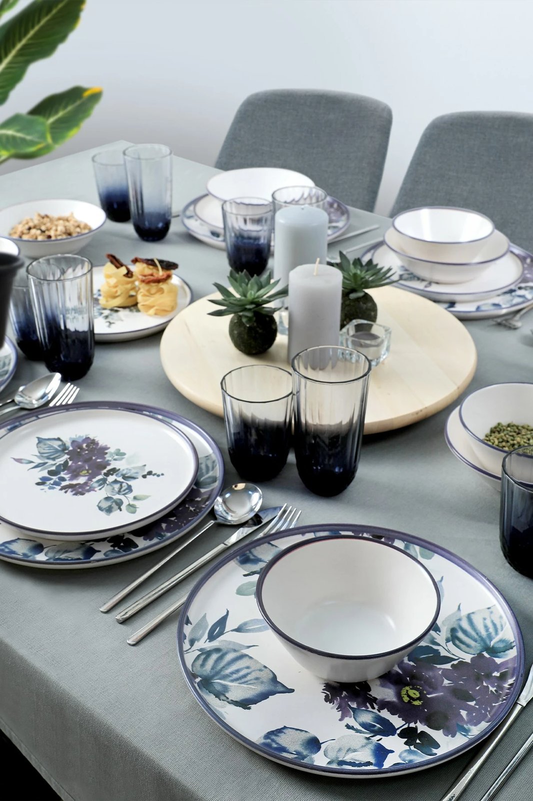 Set enësh për drekë prej qeramike, 24 copë, Hermia Concept, X0001414200000000000000000