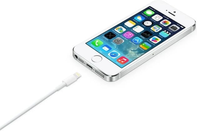 Kabllo Apple Lightning në USB, 2 m, e bardhë