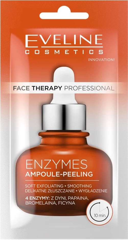 Peeling fytyre për femra Eveline Cosmetics Face Therapy Professional Ampoule-Peeling Gel Enzymatic Facial Peel 8ml