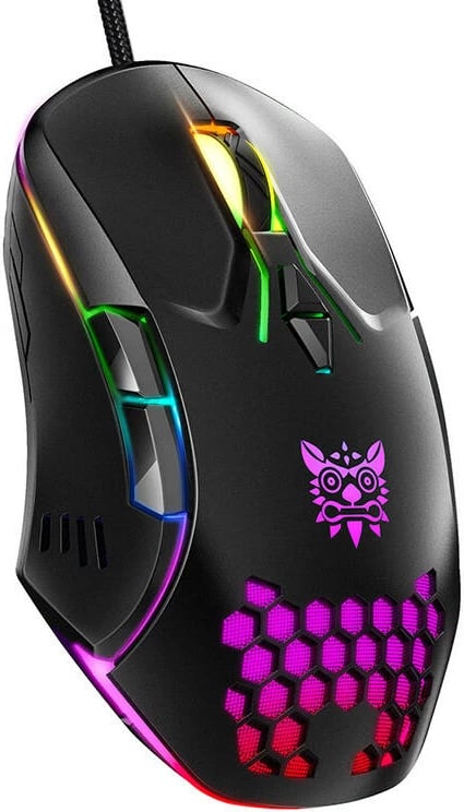 Maus gaming ONIKUMA CW902, me kabllo, 6400 DPI, 7 butona, RGB, Zi