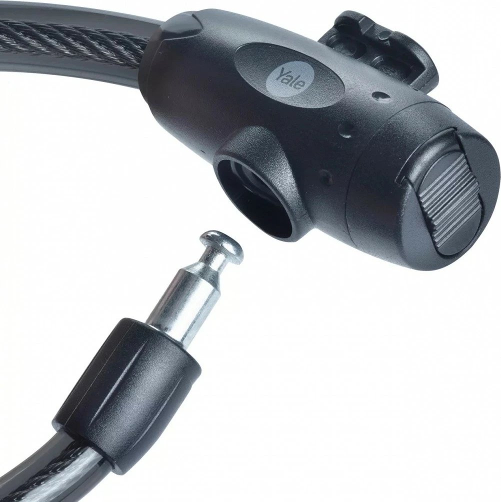 Kabllo sigurie biçiklete YALE HOME YCK0/12/200/2, 12 mm, 2 m, me çelës, e zezë
