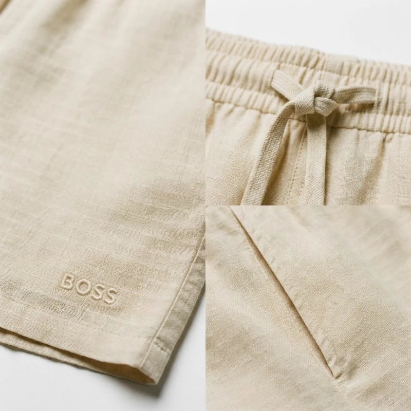 Shorce noti për meshkuj Boss, bezhë