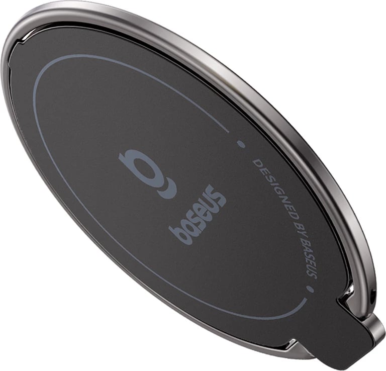 Mbështjellës magnetik Baseus MagPro II me qëndrus, për MagSafe, Titanium