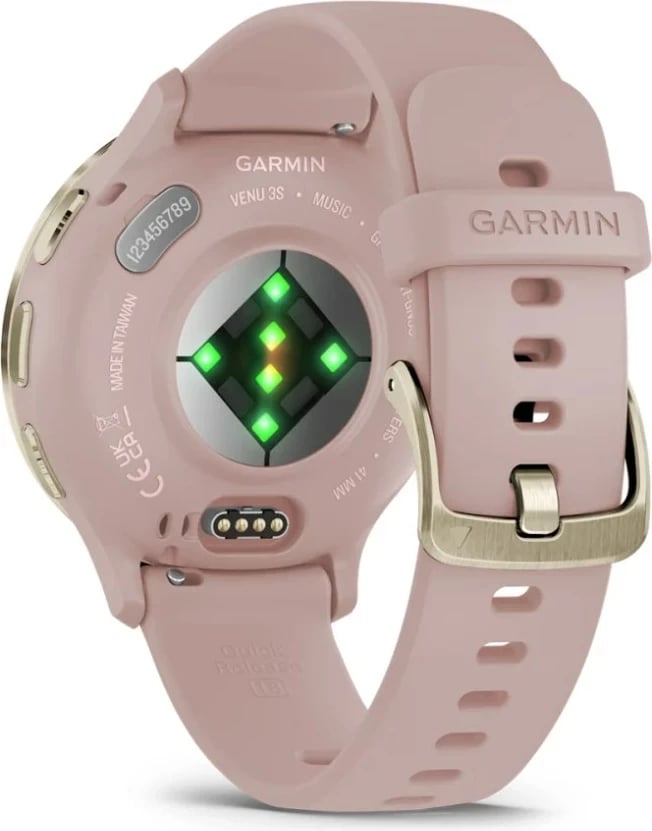Smartwatch Garmin Venu 3S, 41 mm, AMOLED, GPS, Gold/Rozë