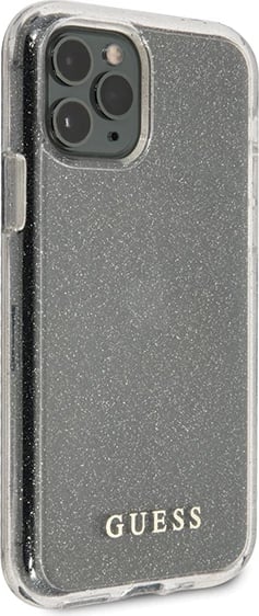 Mbështjellës Guess GUHCN58PCGLSI për iPhone 11 Pro, Glitter, argjend