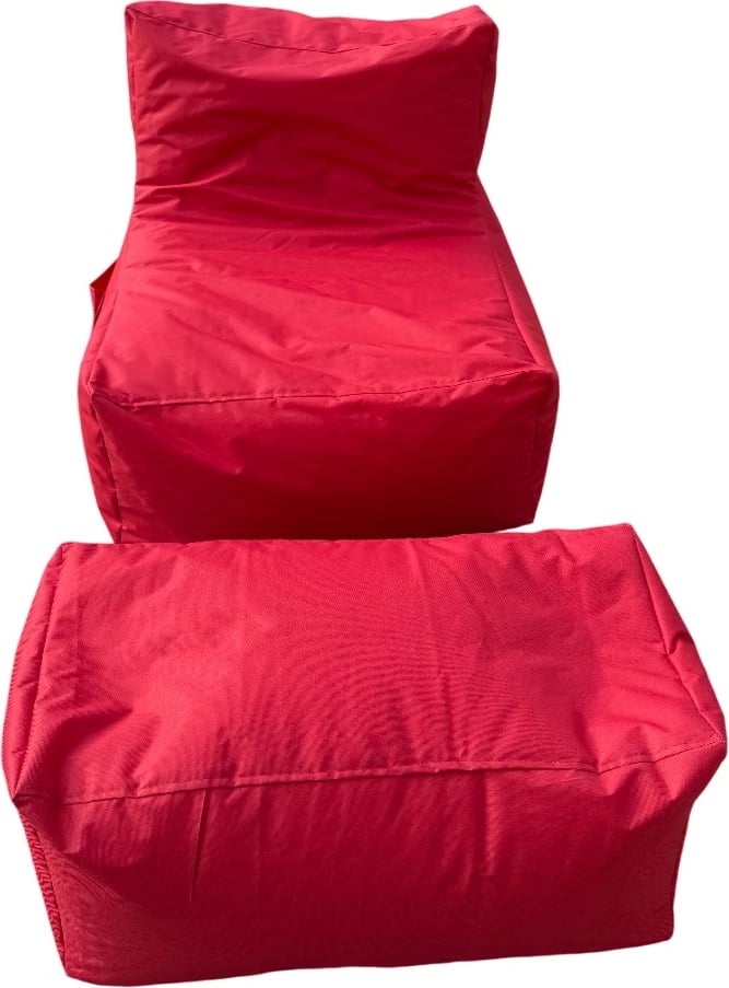Set bean bag (2 copë), Atelier del Sofa, xxl sedir, e kuqe