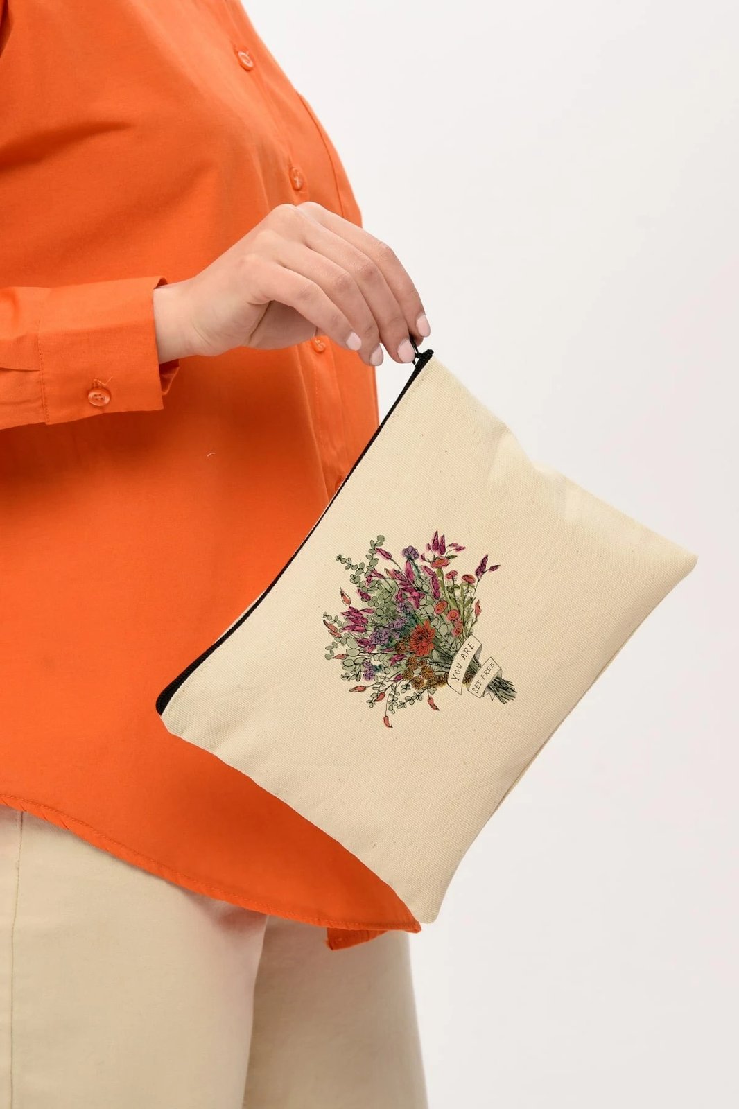 Çantë për make-up Zoozie Bags, krem, 25x18cm, 0745