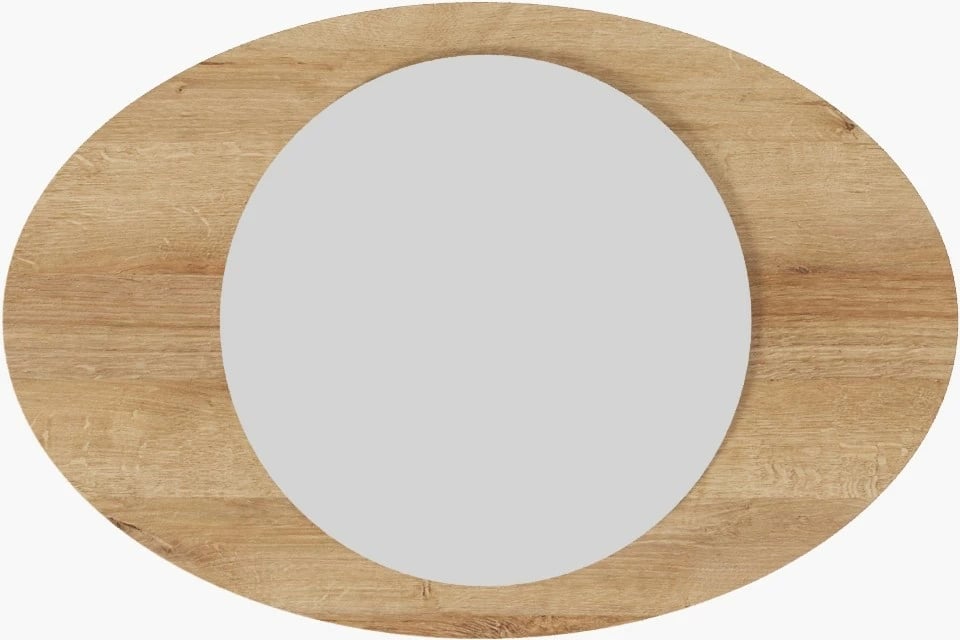 Pasqyrë dekorative, ngjyrë lisi Sapphire, Skye Decor, 60x90x2.2cm