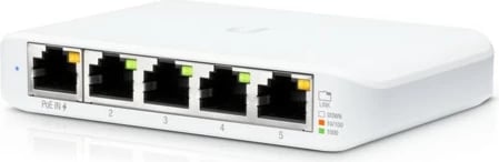 Switch Ubiquiti UniFi Flex Mini (3-pack), Managed, Gigabit Ethernet, PoE, Bardhë