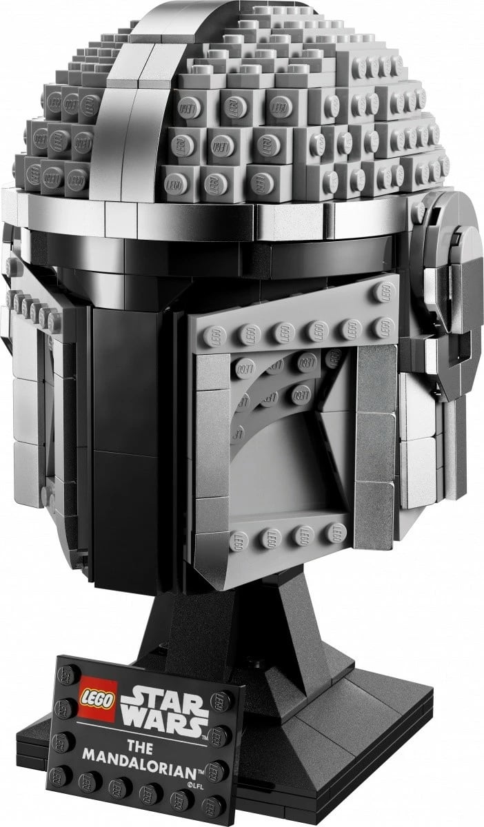 Set ndërtimi LEGO Star Wars Mandalorian Helmet 75328, 584 pjesë, gri