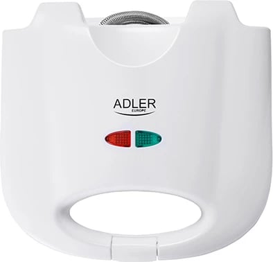 Toster sanduiçe, Adler, AD 301, 750 W, pllaka jo-ngjitëse, 4 trekëndësha, e bardhë Toster sanduiçe, Adler, AD 301, 750 W, pllaka jo-ngjitëse, 4 trekëndësha, e bardhë