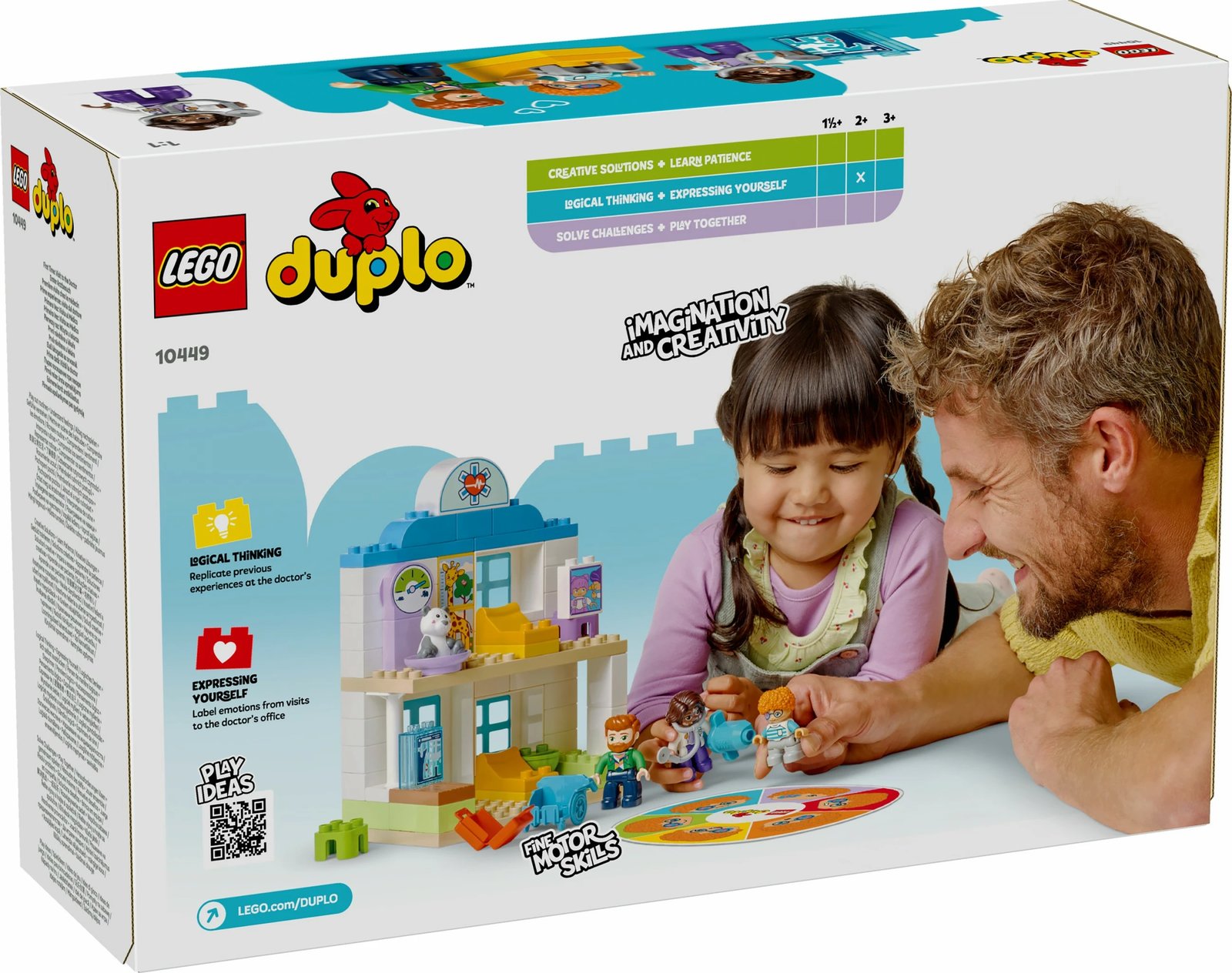 Set ndërtimi LEGO DUPLO 10449, 65 pjesë, shumëngjyrëshe