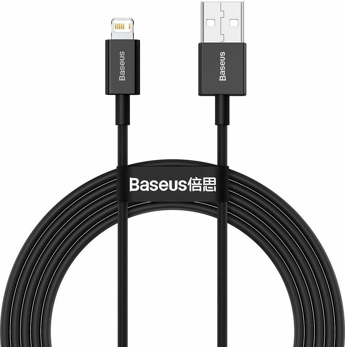 Kabllo USB në Lightning, Baseus, CALYS-A01, 2.4A, 1m, e zezë