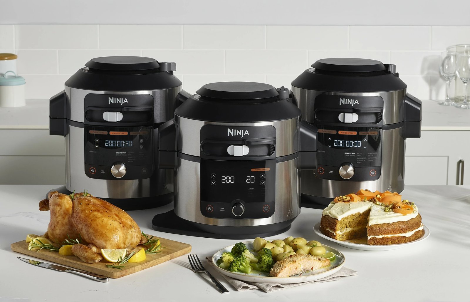 Pajisje gatimi Ninja OL750EU, 7.5 L, 1760 W, Ngjyrë e zezë, Çelik inox