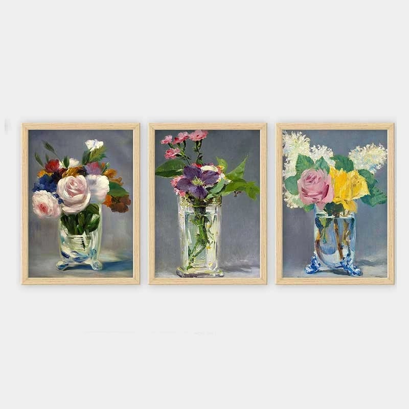 Pikturë dekorative me kornizë (3 copë), Wallity, 3NTC_UN7124565_3545