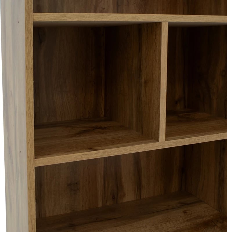 Raft librash Lucinda, ngjyrë sonoma, 120x29.8x180.5cm