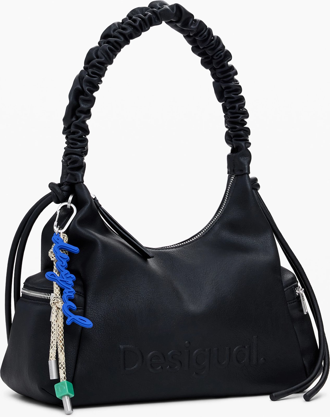 Çantë femra DESIGUAL MONTVILLE HALF LOGO BAG, e zezë
